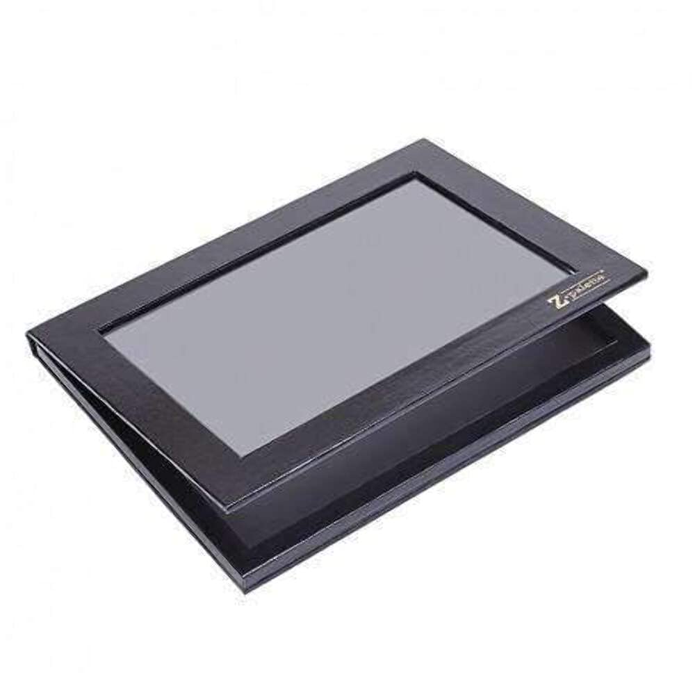 Extra Large Black Empty Magnetic Makeup Palette with Clear Window