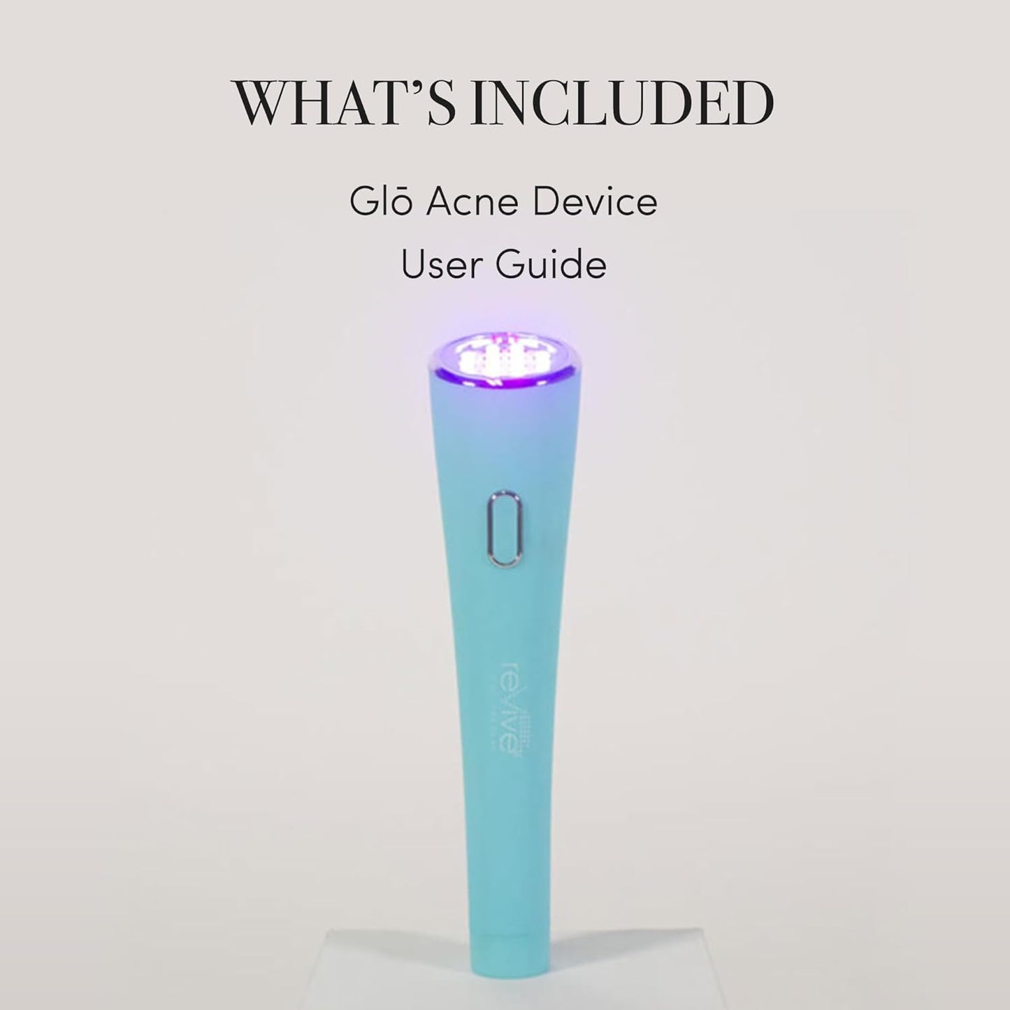 reVive Glo Multi-Spectrum Acne Tools, Medspa-Quality Red & Blue Light Wand, FDA-cleared Face Tools for Skincare, Science-Backed LED Light Therapy Products