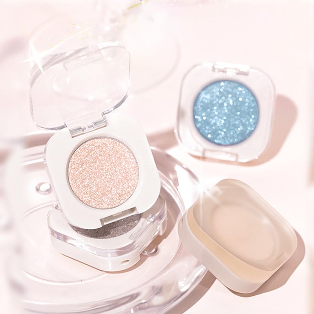 Violet Purple Matte Eyeshadow Palette for Women, Single Monochrome Eye Shadow Makeup, Shiny Pressed Powder, Blendable Natural sombras para ojos, Holographic,Vegan,Travel -31