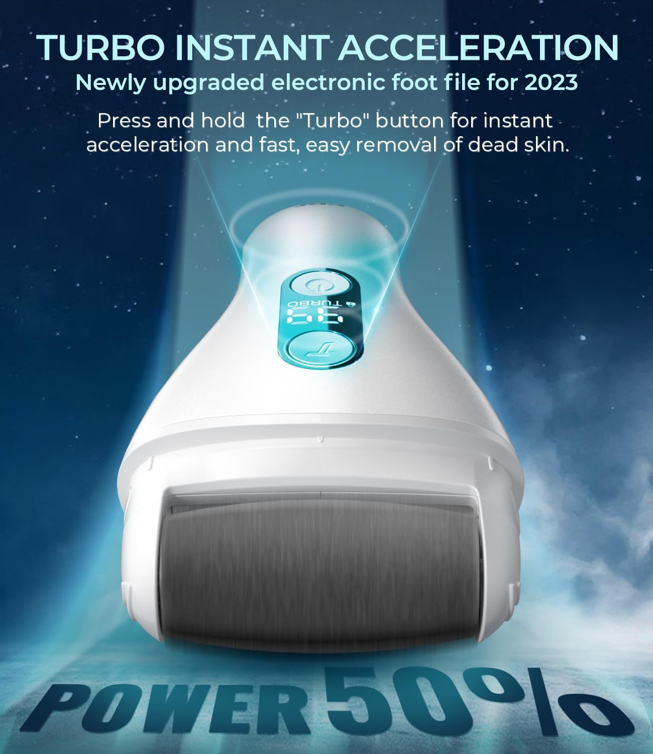 Electric Callus Remover for feet,Rechargeable Foot File Electronic Pedicure Tools Kit for Calloused Removal, Waterproof Electric Foot Scrubber Duty Feet Care for Heels Dead