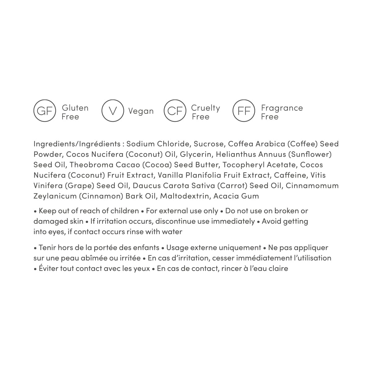 Coffee Scrub - Exfoliating and Hydrating Body Scrub - Dry Scrub with Coconut Oil and Cocoa Butter - All Skin Types, Vegan, Cruelty Free, Synthetic Fragrance Free, 9 OZ