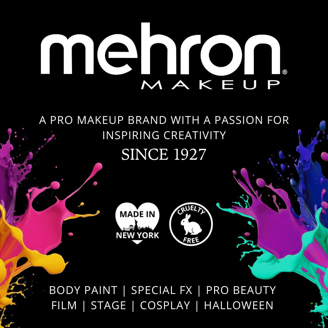 Mehron EDGE Face & Body Paint| Professional Water-Activated Face Paint Makeup | Made in the USA | For Cosplay, Halloween, & SFX (Black)