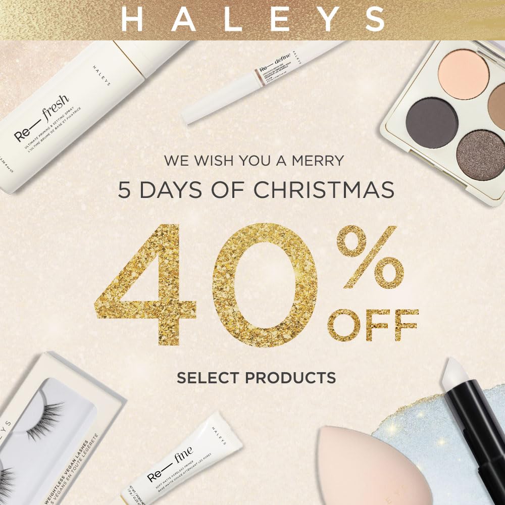 HALEYS Re-fine Soft Matte Poreless Primer (0.25 oz), Lightweight, Extends Makeup Longwear, Grips, Smooths, Blurs, Fills in Pores and fine lines, for All Skin Types + Tones, Cruelty + Fragrance-Free