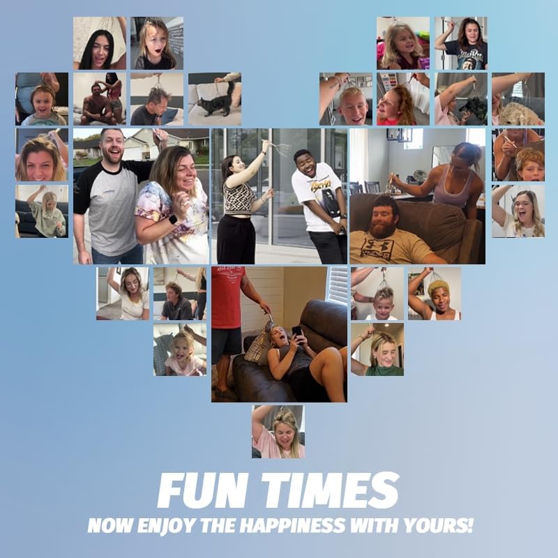 Head Massager Scalp – Electric Scalp Massagers with L-Handle, Waterproof Head Scratchers & Hair Massage Tool with 20 Metal Fingers for Stress Relief and Relaxation