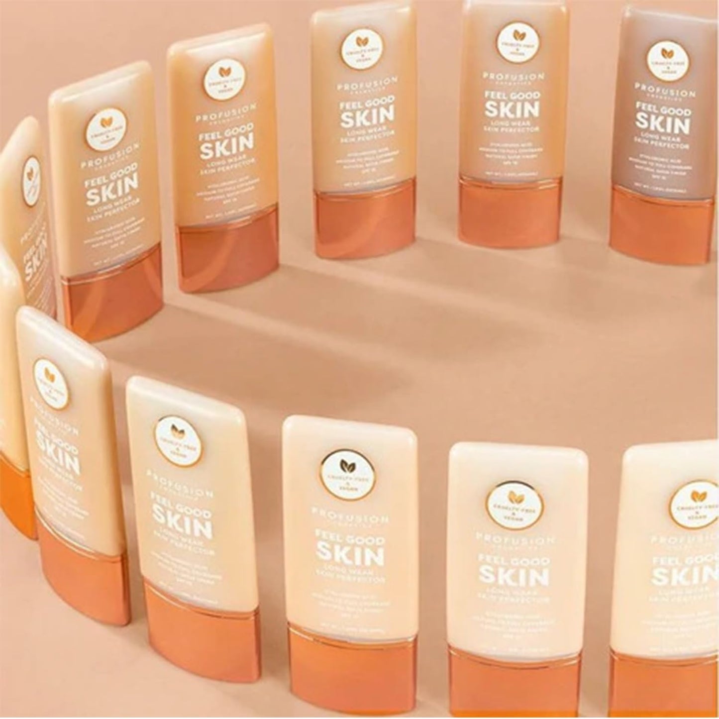 Profusion Cosmetics Lightweight Liquid Foundation for a Flawless and Elegant Radiance, Breathable Makeup for Improves Uneven Skin Tone, Cruelty-Free - Deep 3