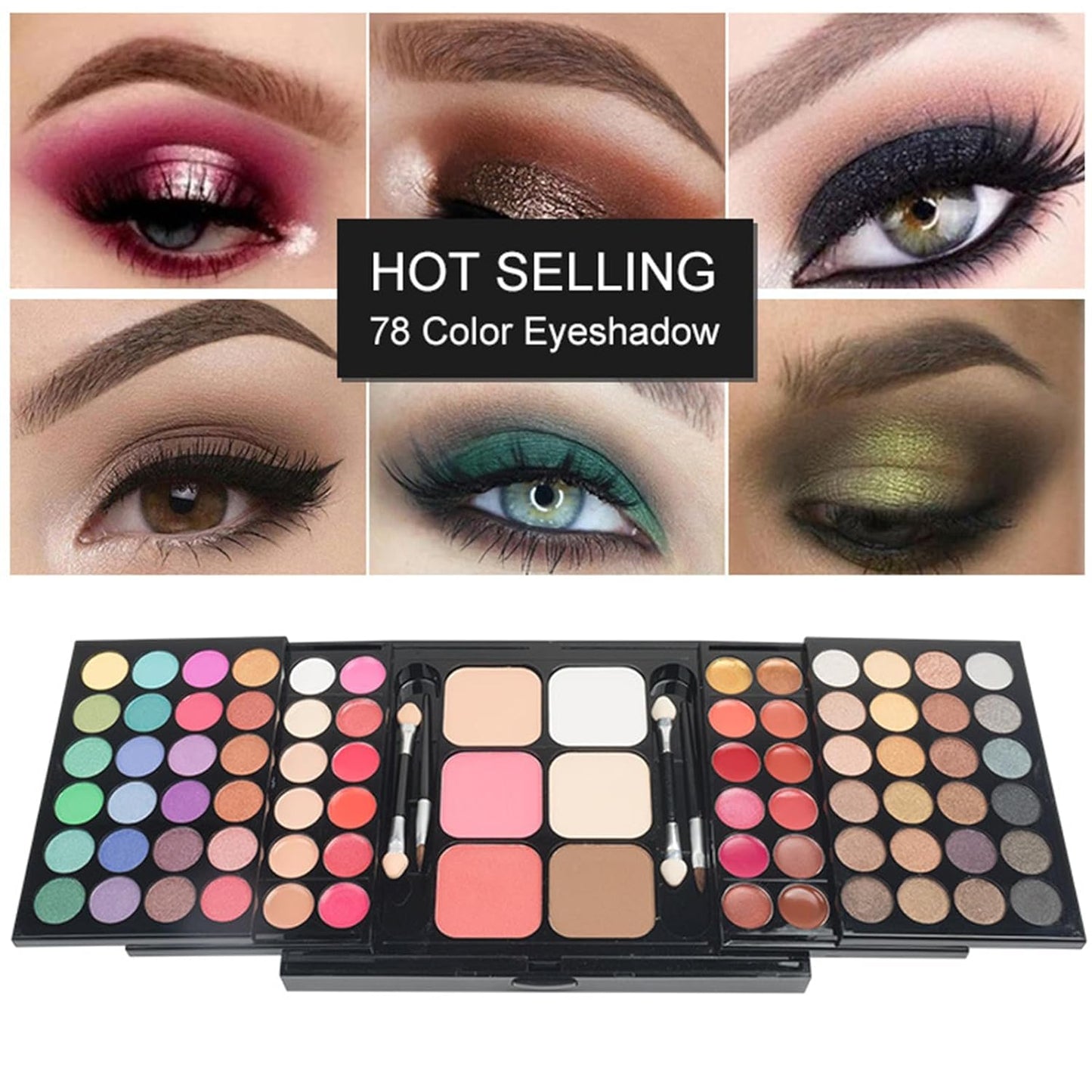 BONNIE CHOICE All in One Makeup Kit for Women Full Kit, Valentines Day Gifts Makeup Set, Include 48 Eyeshadow, 18 Lip Gloss, 3 Blusher, 6 Concealer, 3 Contour Powder, 4 Brushes, 1 Mirror