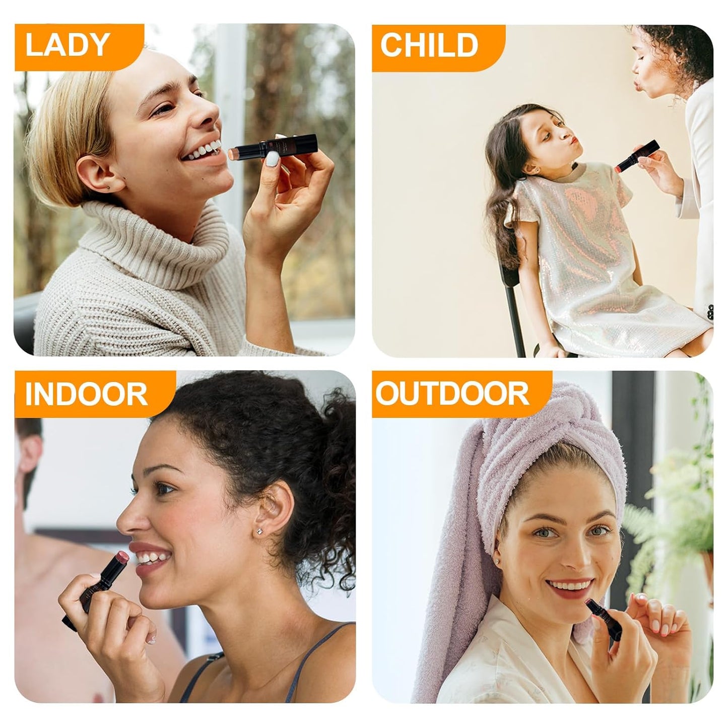 Yopela 10 Pack Tinted Lip Balm Stocking Stuffers Tinted Chapstick - Moisturizing Lips - No Petroleum, Chemicals, Gluten, or Phthalat Valentine's Gift