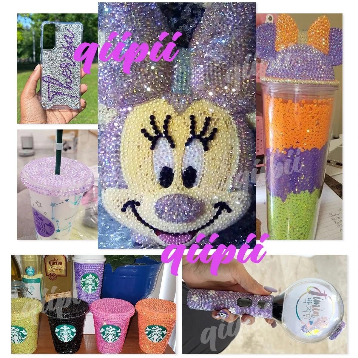 Transparent Light Purple Ab Resin Rhinestones for Crafting 3mm 4mm 5mm Clear Violet Diamonds Flatback Jelly Stones Gems Charms for Nails Face Eyes Makeup Tumblers Bottles Crafts Clothes Shoes