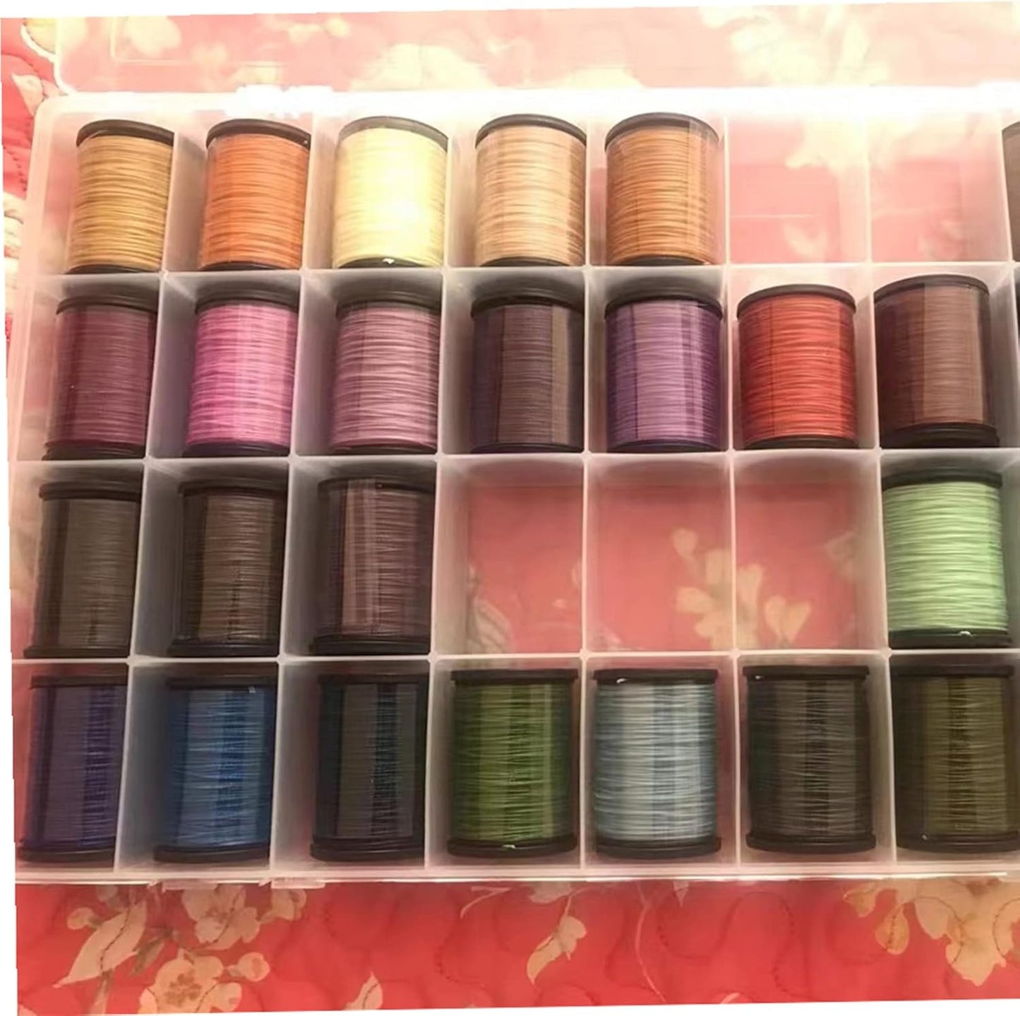 Feadily 2PCS 36 Grids Large Plastic Organizer Box with Dividers, Compartment Organizer Box for Nail Accessories/Screw/Sewing Arts and Oil Paint, Bead Storage Containers 14.9" x 9.2" x 1.9" (Clear)