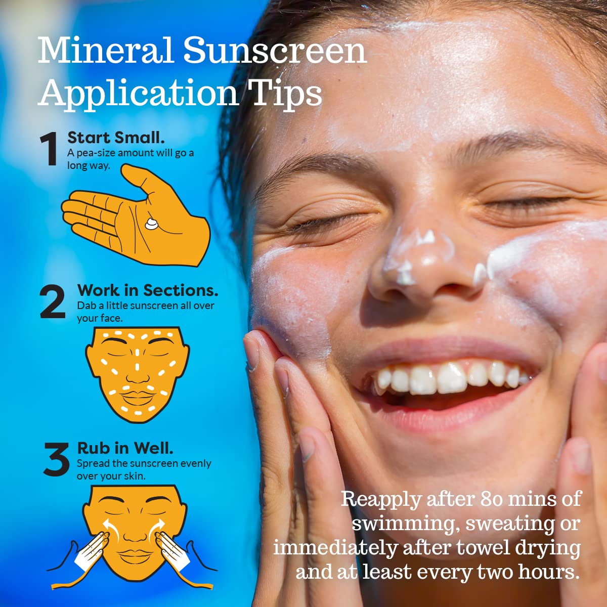 SPF 45 Every Day Active Mineral Sunscreen | 2.5 Fl Oz Biodegradable & Reef Safe Sunscreen for Face & Body | Non-Greasy, Lightweight & Sheer Mineral Protection Against UVA & UVB by Stream2Sea