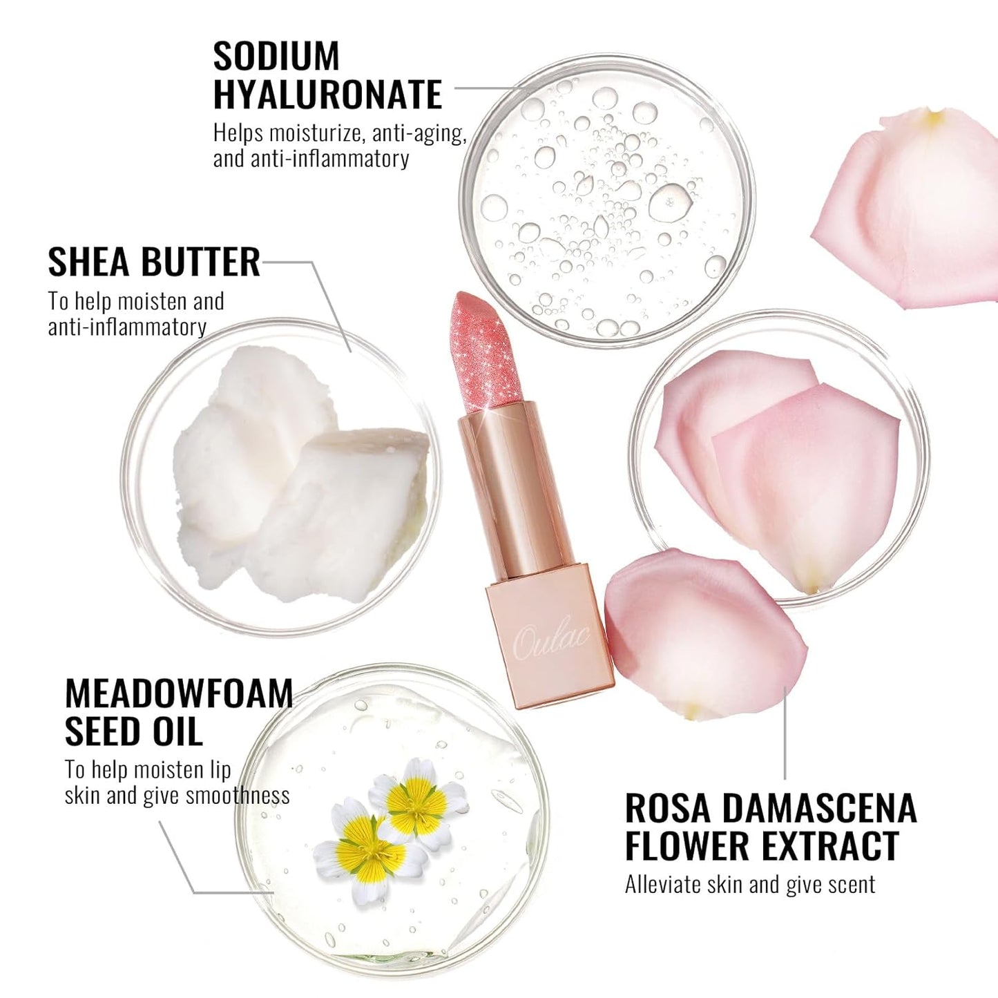 Oulac Infinity Moisture Shine Lipstick - High Shine Shimmery Finish, Super Creamy Texture, Medium to High Coverage - Gluten Free, PG09 Fussy