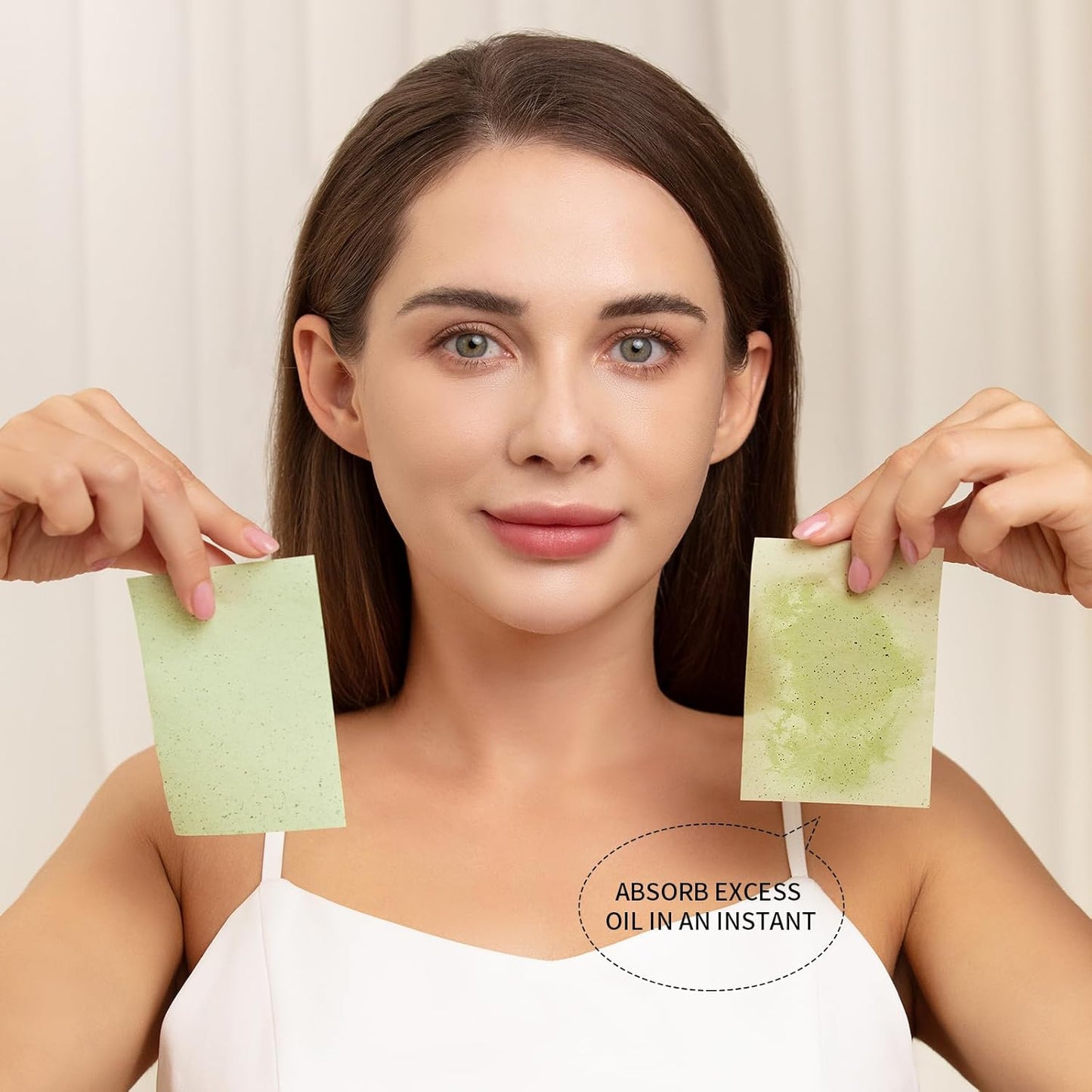 Teenitor Oil Blotting Sheets for Face, 800 Sheets Oil Absorbing Sheets for Face, Natural Green Tea Blotting Paper for Oily Skin, Face Oil Sheets for Your Face Oil Wipes for Face, Oil Control Film