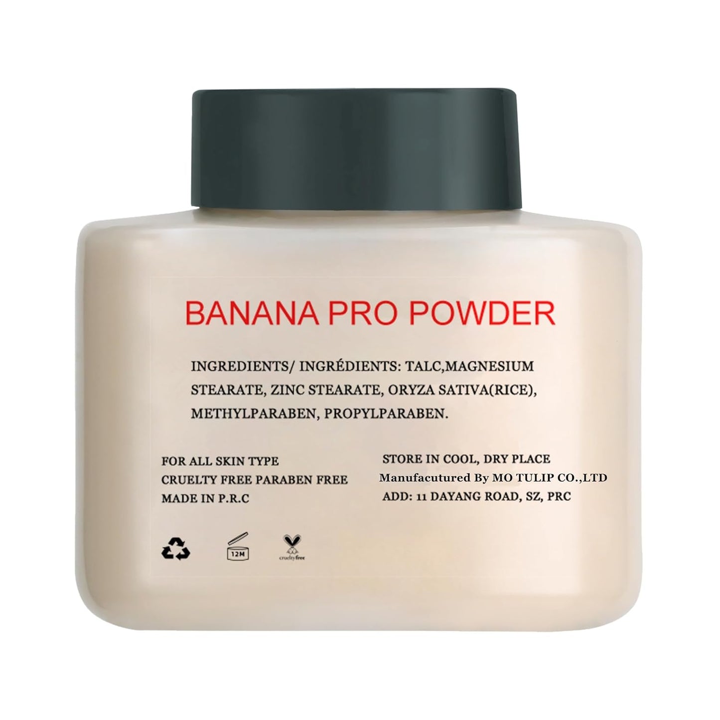 Banana Pro Loose Baking Powder, long lasting Matte Finish Make Up Setting Powder, Easy to Make Up Face Powder for Medium Skin Tones, Minimizes Pores and Fine Lines (1.5 O.Z)