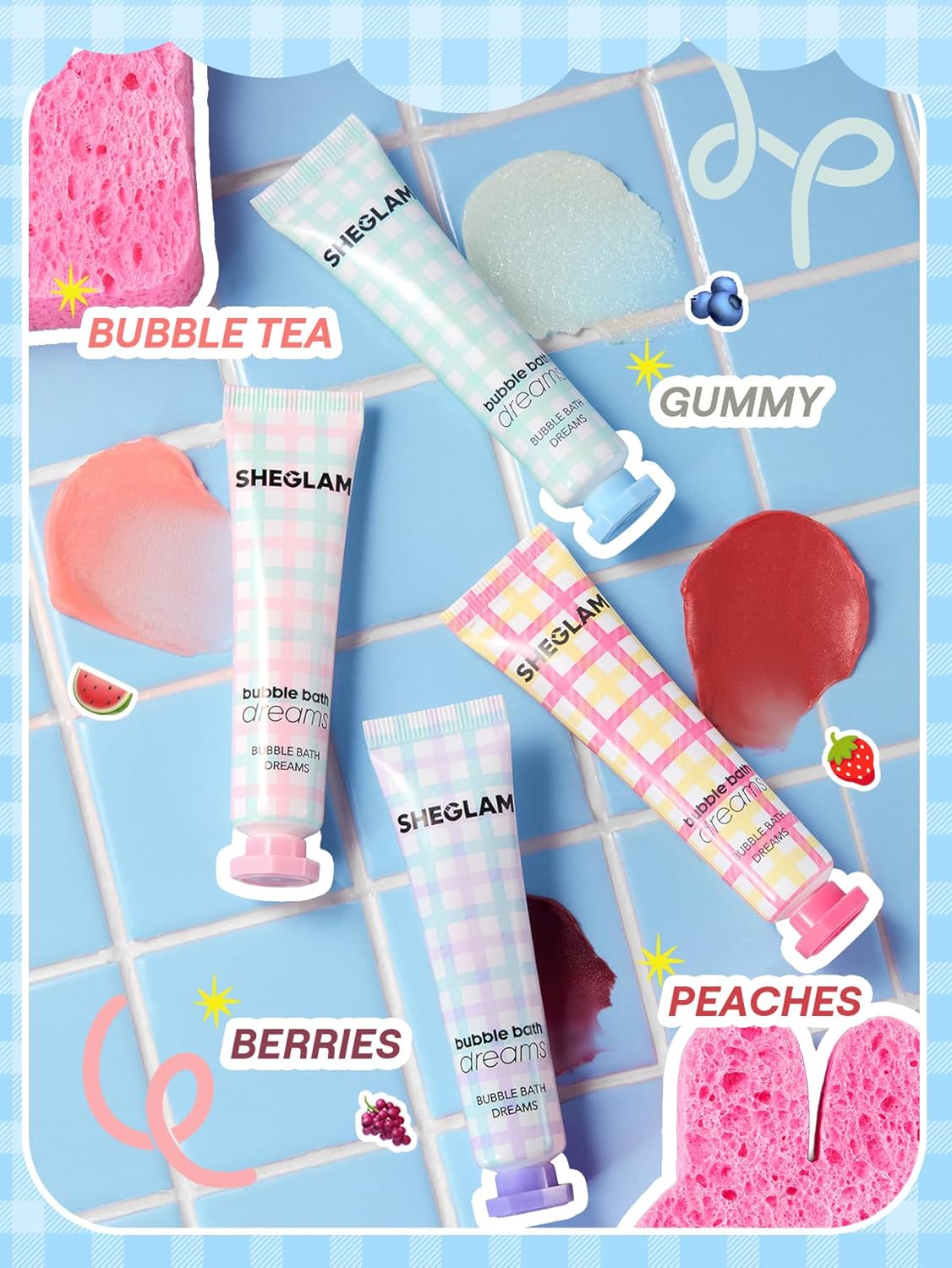 SHEGLAM Bubble Kiss Lip Balm Semi-Matte Nourishing & Hydrating Moisturizing Lip Balm - Gummy