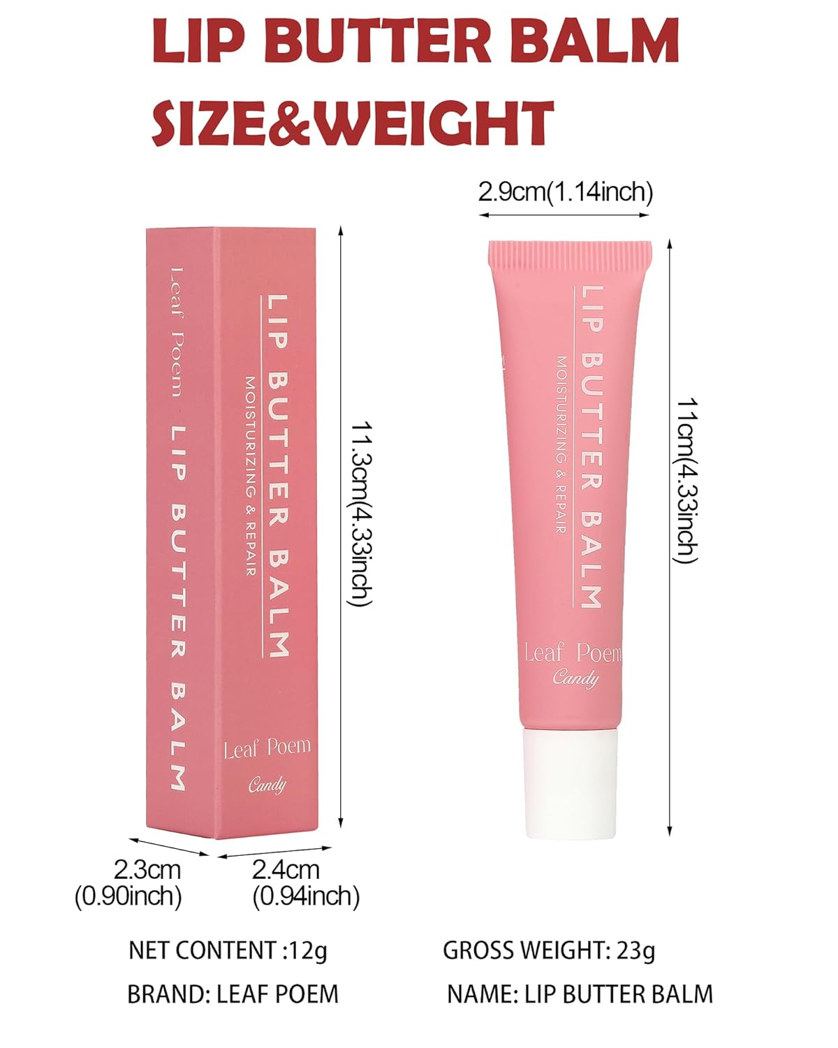 Tinted Lip Butter Balm 4 Pcs Moisturizing Natural Lip Balm Contains Shea Butter Hydrating Lip Balm Lip Care For Dry Lips