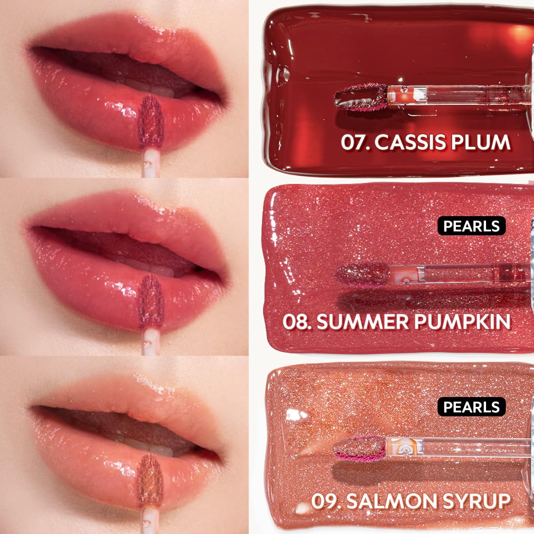 TIRTIR Waterism Tinted Lip Gloss #09 Salmon Syrup, 0.14 Fl Oz – Kiss Ready Lipgloss, 12H Long Lasting Non Sticky Natural Tinted Glow Korean Multiuse Cheek and Lip Tint for Women gift