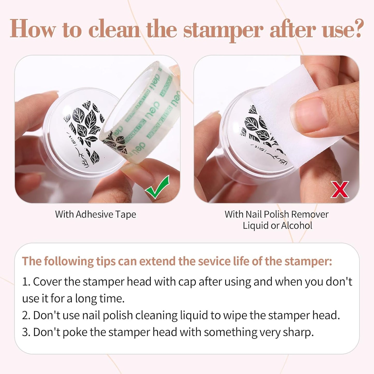 Born Pretty French Manicure Kit, Nail Stamper and 2Pcs Gel Nail Polish, Include Jelly Natural Pink White Colors for French Tip, U V Light Cure