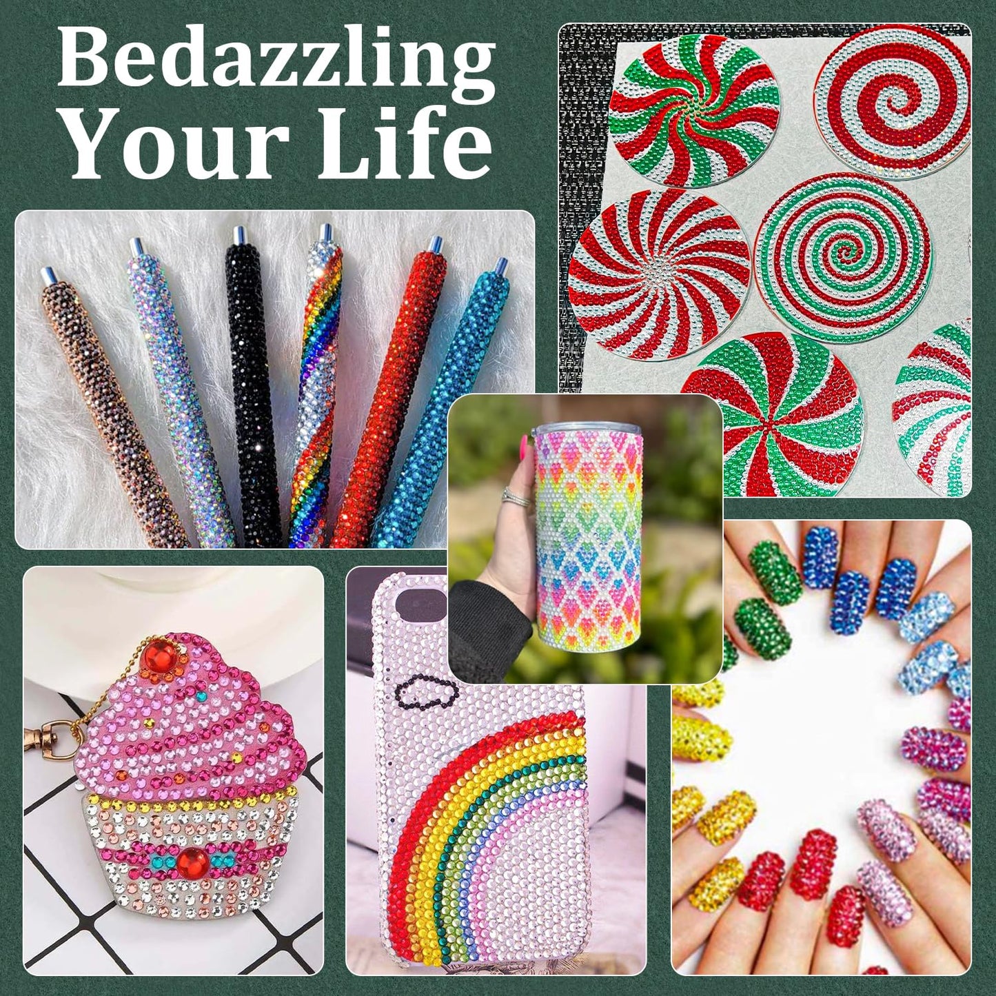 Resin Rhinestones for Crafting with B7000 Jewelry Glue, 2 Boxes Dark Pink Flatback Crystals with 3Pcs 10ml Glue for Bedazzling Crafts DIY Nail Art Makeup,Non Hotfix Gems for Clothing Shoes