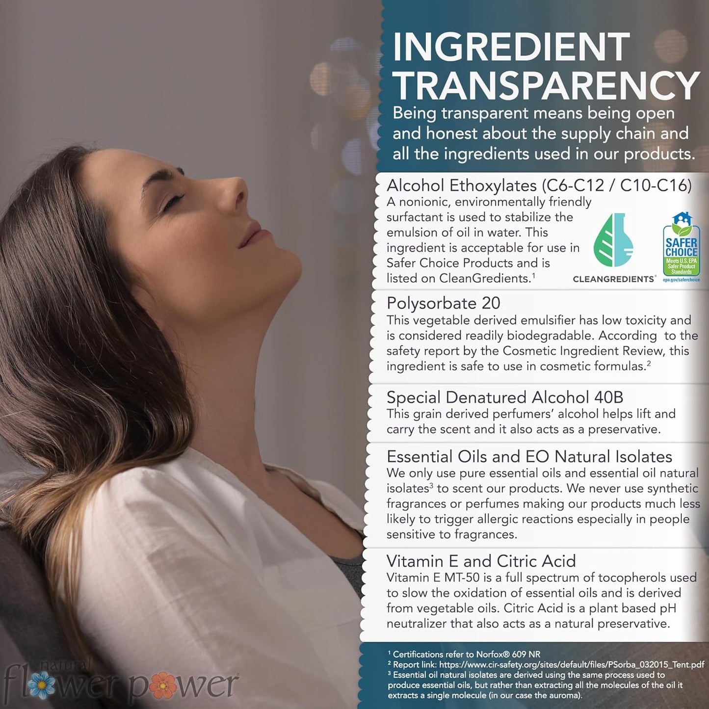 Air Freshener Spray - Odor Eliminator w/Essential Oils - Home, Car & Fabric - Cruelty Free & Vegan - Variety Pack - Lemongrass and Peppermint & Lemon - 2 x 4 fl oz