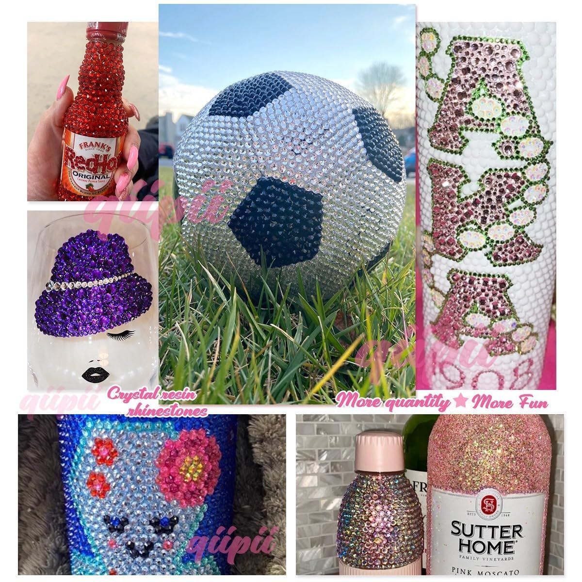 Purple Violet Crystal Resin Rhinestones for Crafting 3mm 4mm 5mm Flatback Stones Non-Hotfix Diamonds Crystals Gems Charms for Nails Face Eyes Makeup Body Tumblers Bottles Crafts Clothes Shoes