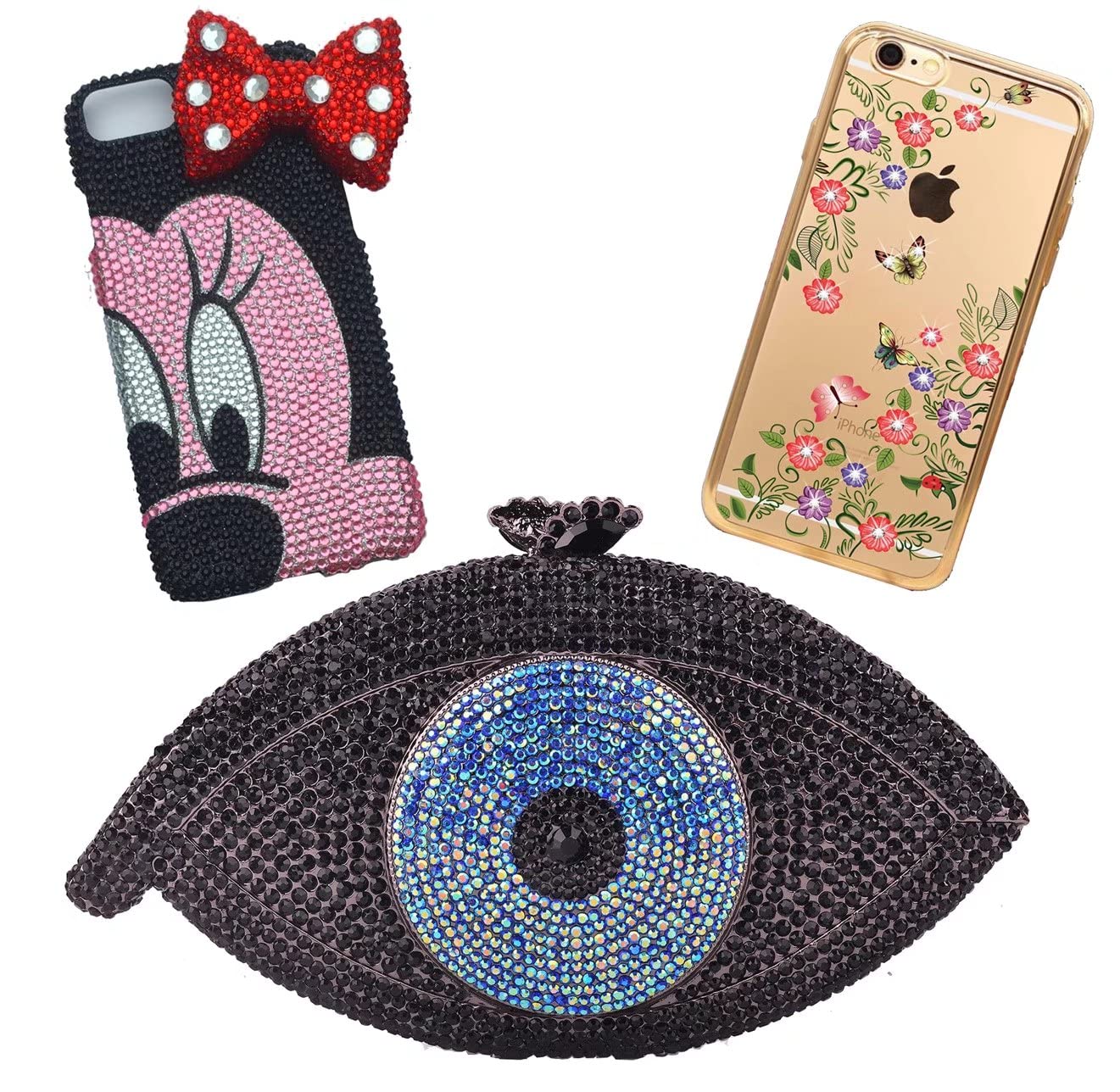 3000 Pieces SS6 2mm Flatback Rhinestones AB Clear Round Gems Crystals for Nail Art DIY Crafts Clothes Shoes Bags (Transparent Light Sapphire AB)