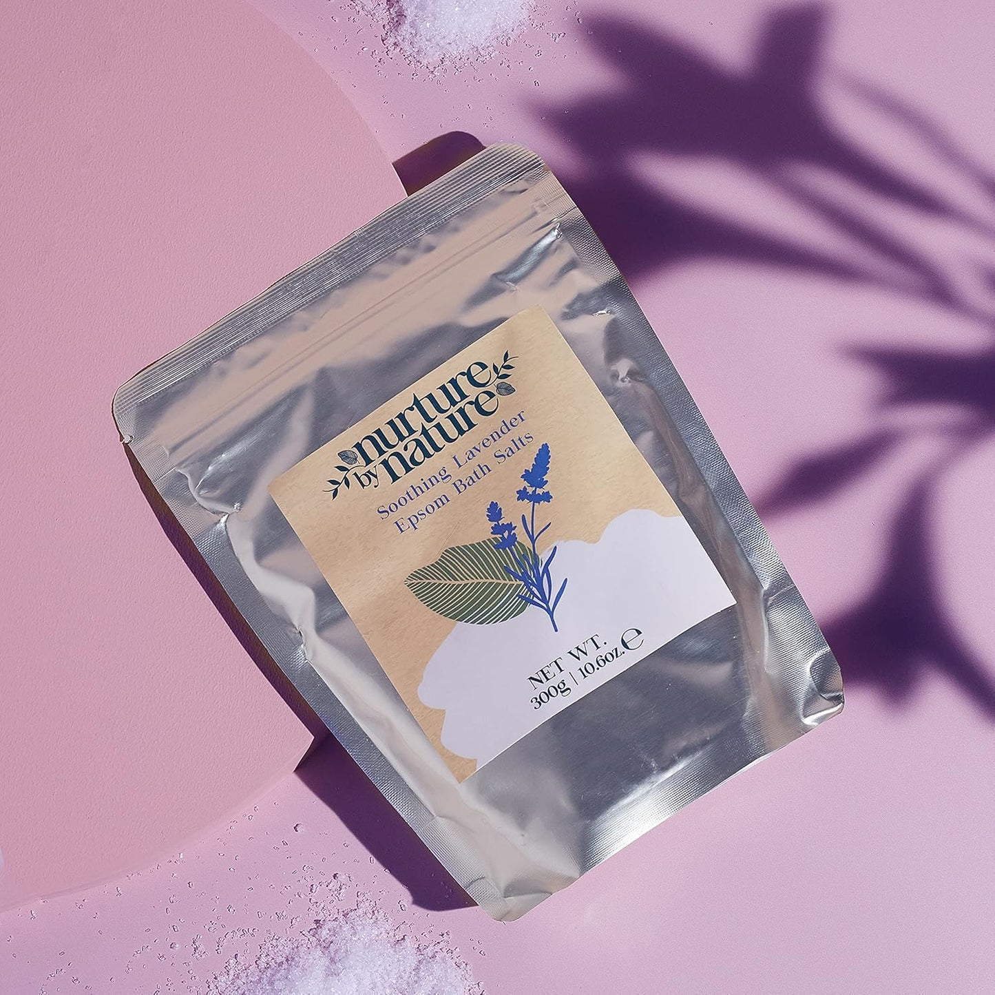 Nurture by Nature's MOMENT FOR MAMA Gift Set, Lavender Pillow Mist, Spa Gift Baskets for Women, 6 Pcs Per Bath Set, Mom Spa Gift Set, Relaxation Kit, Body butter, Shower Oil, Essential Oil Roll on