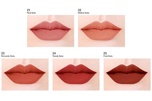 BBIA Last Velvet Lip Tint - Soft & Creamy Matte Finish Lip Stain, Blur Effect with Velvety Texture, Long-Lasting, High Pigment, Lightweight, Non-Drying, Korean Lip Makeup (23 ROMANTIC NOTE)