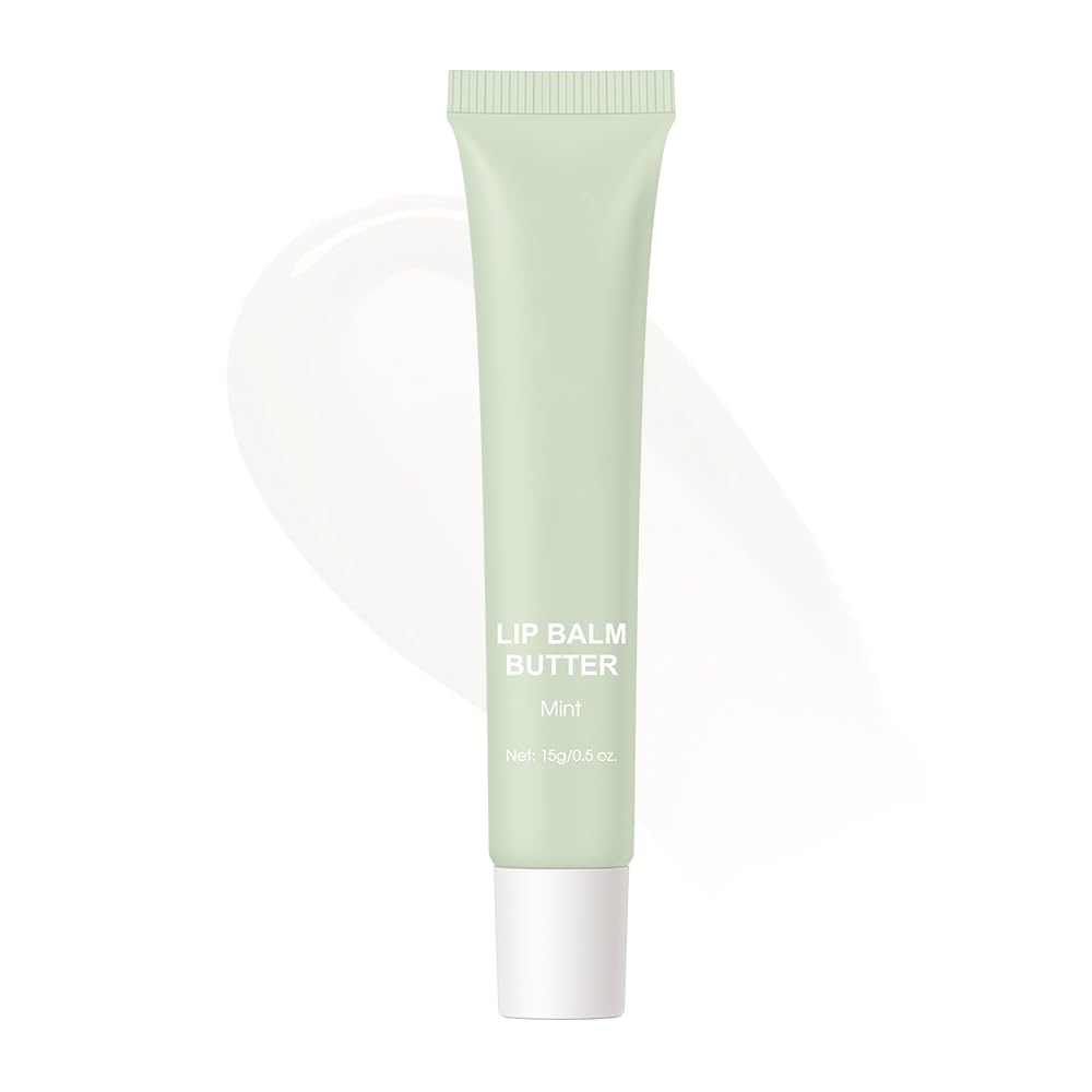 Summer Butter Lip Balm, Moisturizing Hydrating Natural Lip Care, Rich in Nutrients for Soft Smooth Lips (Mint)