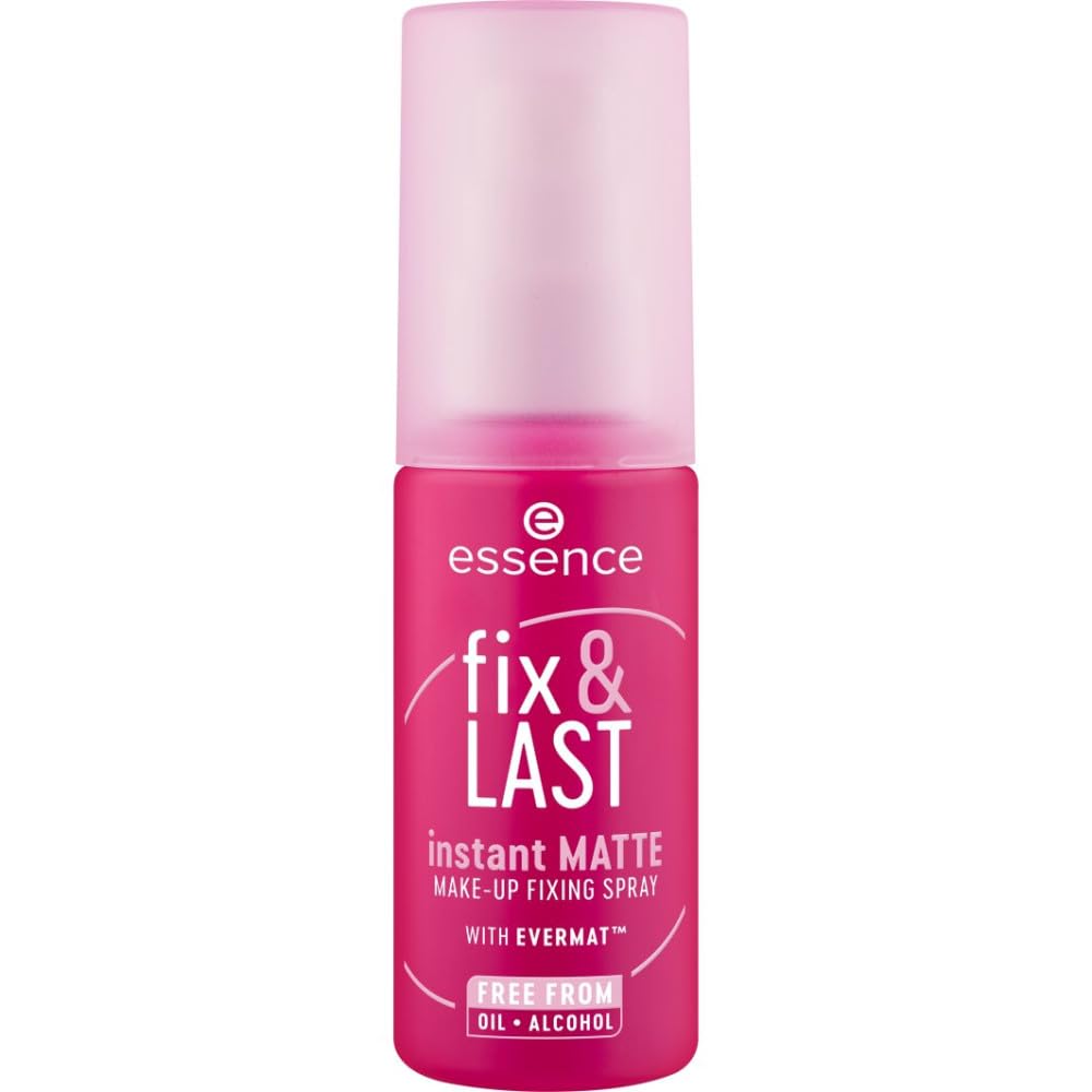 essence | Fix & Last Instant Matte Makeup Fixing Spray | Shine Control & Long-Wearing Formula | Vegan & Cruelty Free