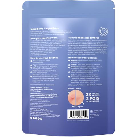 Pimple Patches for Face (240 Patches), Hydrocolloid Acne Patches with Tea Tree Oil & Salicylic Acid, Pimple Patch Pimple Stickers, Hydrocolloid Patch Acne Dots Acne Pimple Patches For Face