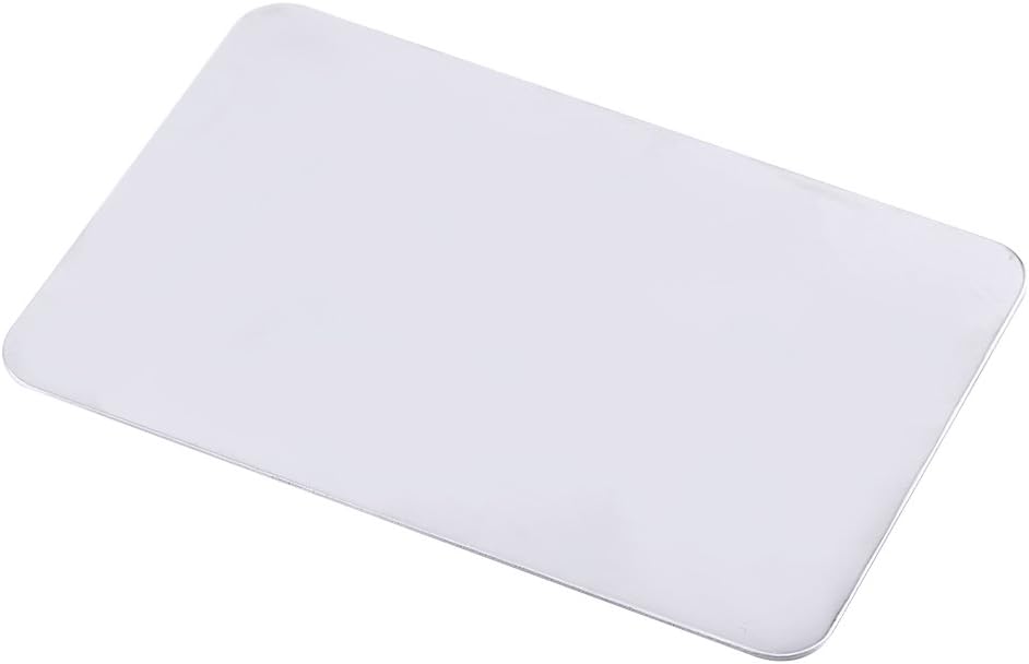 Mixing Palette Small Stainless Steel Makeup Palette Rec Shape Mixing Plate Tools with Spatula Nail Art Palette for Blending Cosmetic Shades