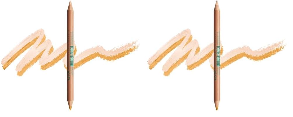NYX PROFESSIONAL MAKEUP Wonder Pencil, Multi-Use Micro Highlighter & Concealer Stick - Deep (Pack of 2)