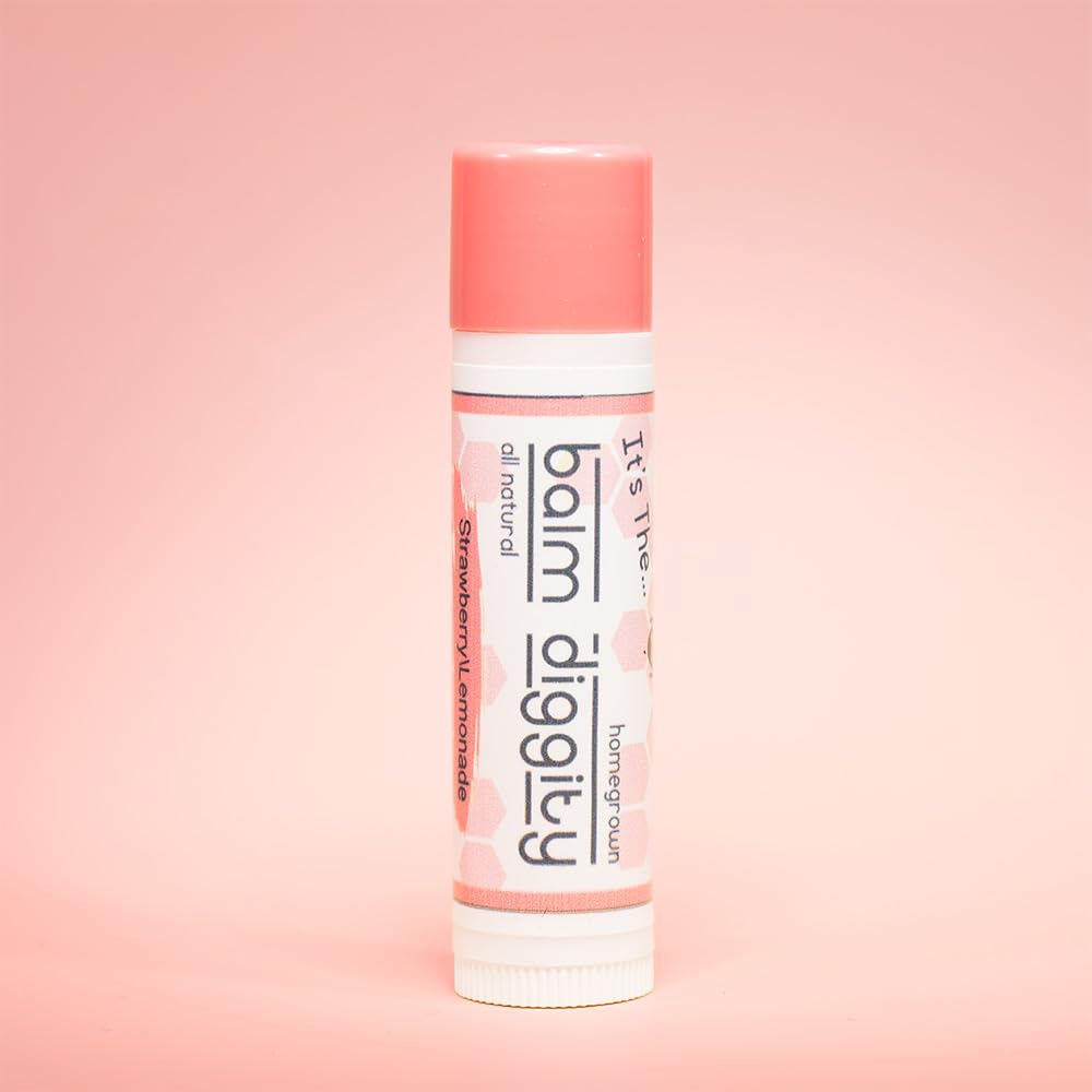 It's The Balm Diggity 2-pack Strawberry Lemonade Beeswax, Moisturizing, All-Natural, and Nourishing Lip Balm Made With Just 5 Ingredients