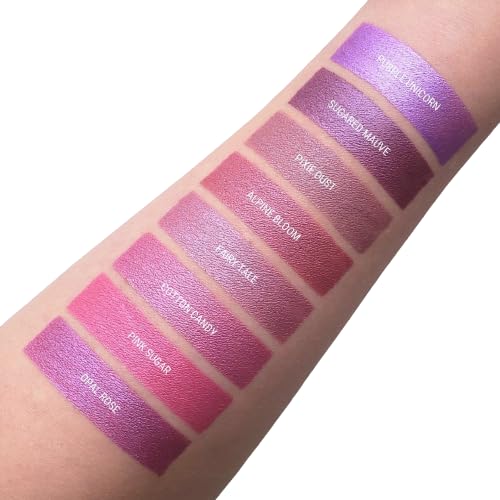 Aromi Berry Fuchsia Metallic Liquid Lipstick | Magenta Pink Lip Color with Shimmery Finish, Vegan, Cruelty-free, Long-Lasting, Smudge Proof (Opal Rose)