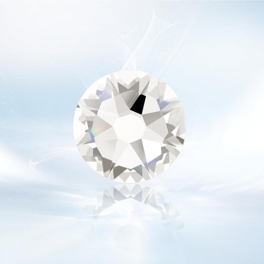 Novani Clear Rhinestones 288pcs Flat Back Round Rhinestone Style 2088 Sparkly Crystal Gemstones for Nail Art and Crafting SS30,6.4-6.6mm