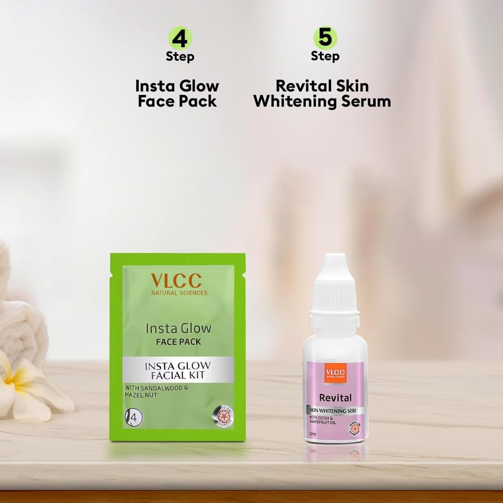 VLCC Salon Series Instaglow Facial Kit (6 Facials)(240gm+12ml)