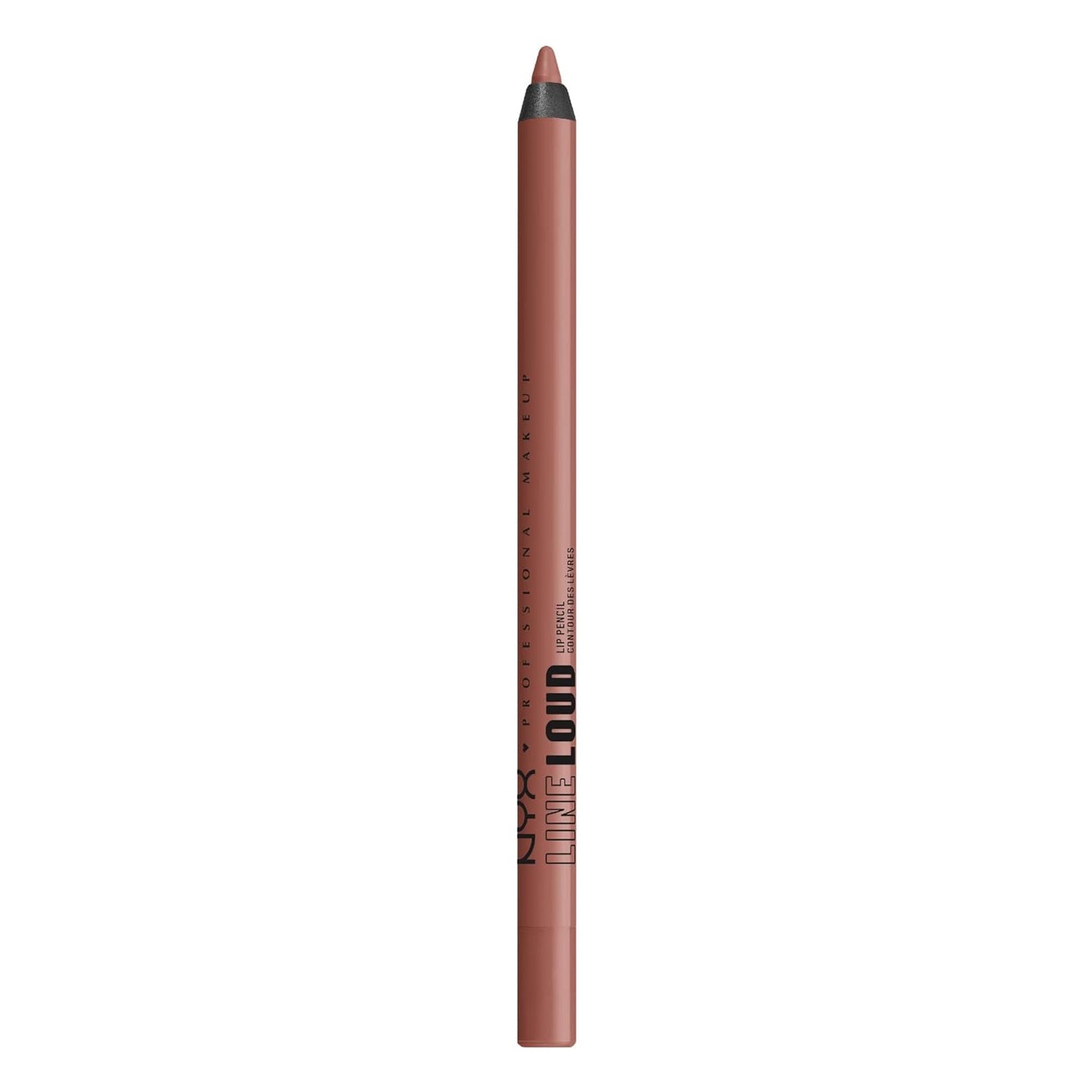NYX PROFESSIONAL MAKEUP Line Loud Lip Liner, Longwear and Pigmented Lip Pencil with Jojoba Oil & Vitamin E - Ambition Statement (Warm Peach Brown)