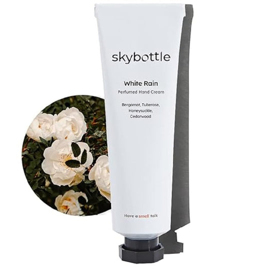 skybottle Hand Cream, Nourishes Very Dry Hands, Korean Hand Lotion, Hand Care for Women & Men, Perfumed with Bergamot, White Rose Scent with Shea Butter, 1.7 Fl. Oz