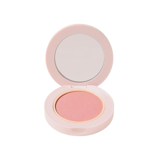 Wander Beauty Hydrating Powder Blush - Lightweight, Peach Blush Makeup with a Blurring, Satin Finish - Buildable Formula with Hyaluronic Acid, Squalane & Aloe Leaf Extract - Peach of Mind - 0.18 oz