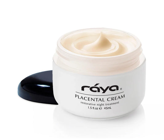 Raya SPA Placental Cream | Restorative Night Cream | Intensive Anti-Aging & Firming Face Moisturizer | Wrinkle Repair Facial Creme for Renewed Tone & Beauty Sleep - Skin Care Essentials