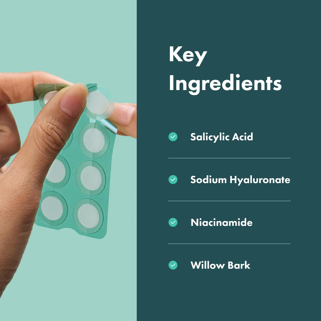 Mighty Patch Micropoint Large Hydrocolloid Pimple Patches for Face Blemishes from Hero Cosmetics, Acne Stickers for Early Stage Zits & Hidden Pimples, 395 Proprietary Micropoints, 8 Count