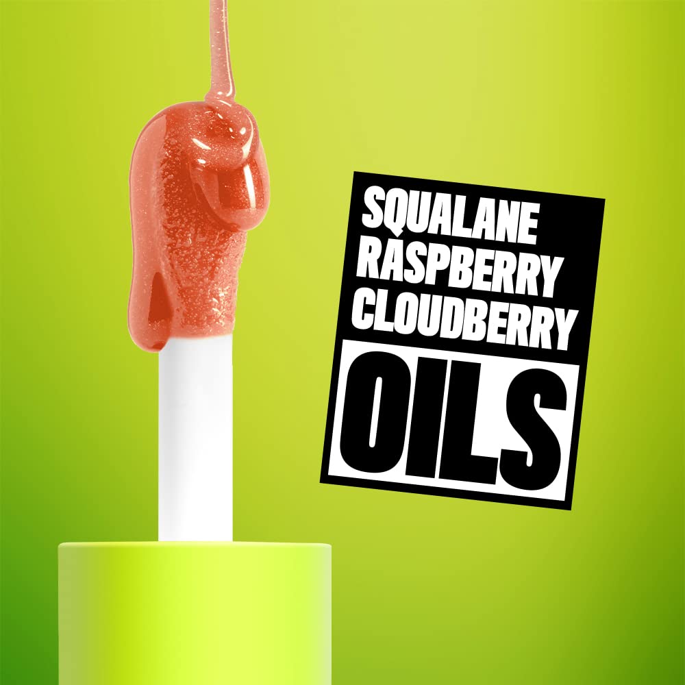 NYX PROFESSIONAL MAKEUP Fat Oil Lip Drip, Moisturizing Lip Oil Gloss, Vegan Tinted Formula, Up to 12 HR Hydration - Follow Back (Shimmering Warm Nude)