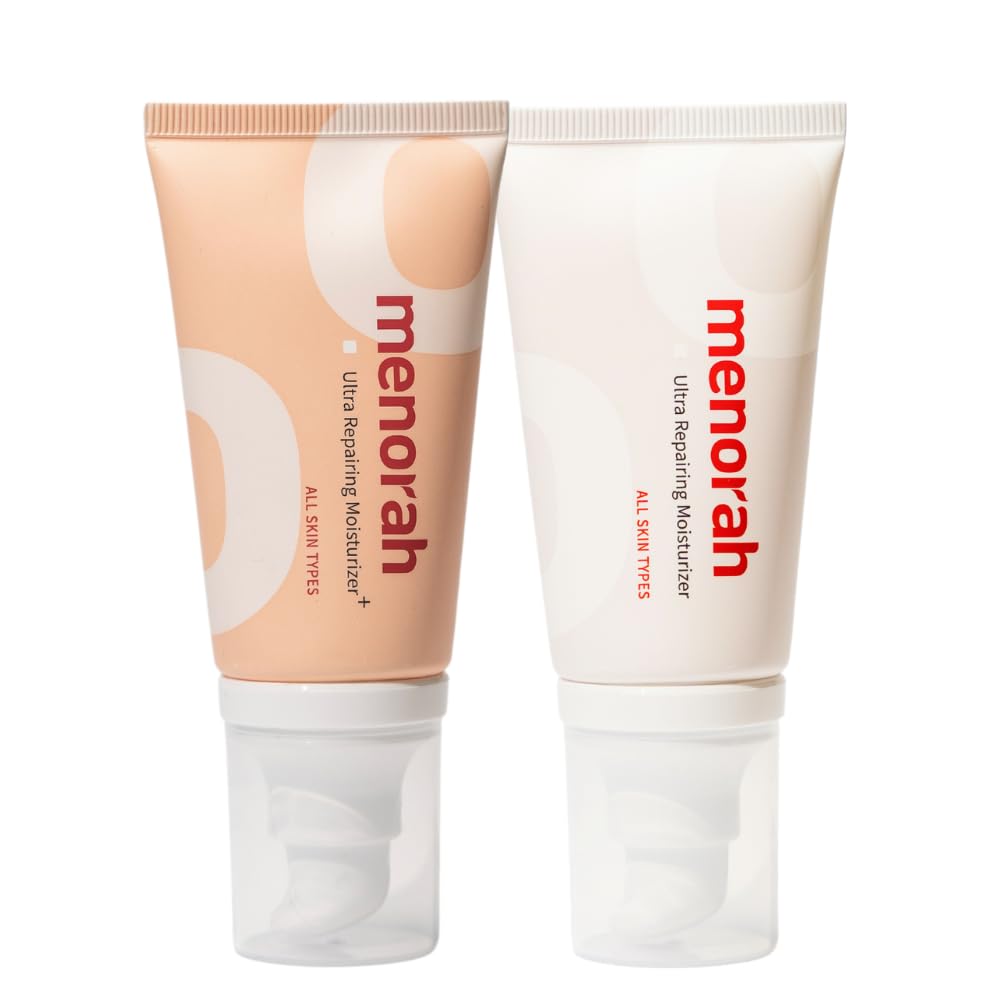 menorah skincare - Ultra Repairing Moisturizer Set, Rich+Lightweight Texture, for Face, Hands, Heels, Elbows Healing, Fast Absorbing Hydration, Relieve itchiness, Meadowfoam Seed Oil, Vitamin E, B3