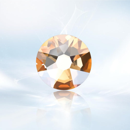 Novani Golden Shadow Rhinestones 1440pcs Flat Back Round Rhinestone Style 2088 Sparkly Crystal Gemstones for Nail Art and Crafting SS20,4.6-4.8mm