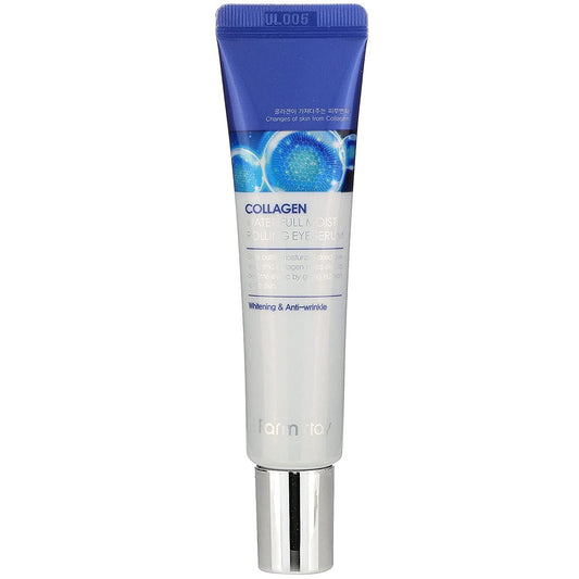 Farmstay Collagen Water Full Moist Rolling Eye Serum 0.84 fl oz | Moisturizing, Hydrating, Rolling Eye Serum, Eye cream, Skin care
