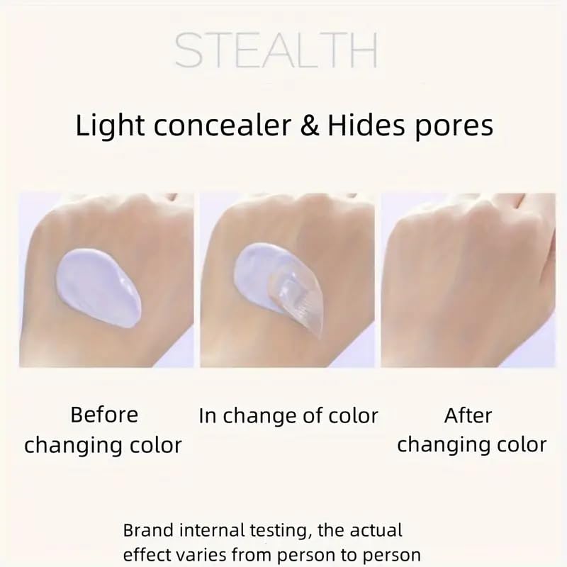 ZEESEA Purple Illuminating Face Primer for Brighten, Base Skin Color Correcting Primer for Poreless, Makeup Application & Hydrating Tinted Glow, Cruelty-Free Long Lasting Power Grip Formula, 1.06 Oz