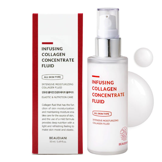 Infusing collagen concentrate fluid (1.69 fl. oz), firming lotion, collagen intensive care, anti-wrinkle, daily skincare, skin tightening, face moisturizer, nourishing, hydrating