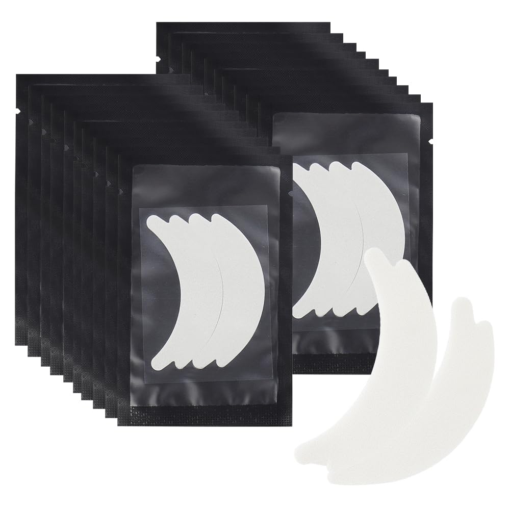 50 Pair Butterfly Under Eye Gel Pads Hydrogel Eye Patches For Eyelash Extension, Lint Free Under Hydrogel Eye Mask Pads Lash Extension Supplies (Black)