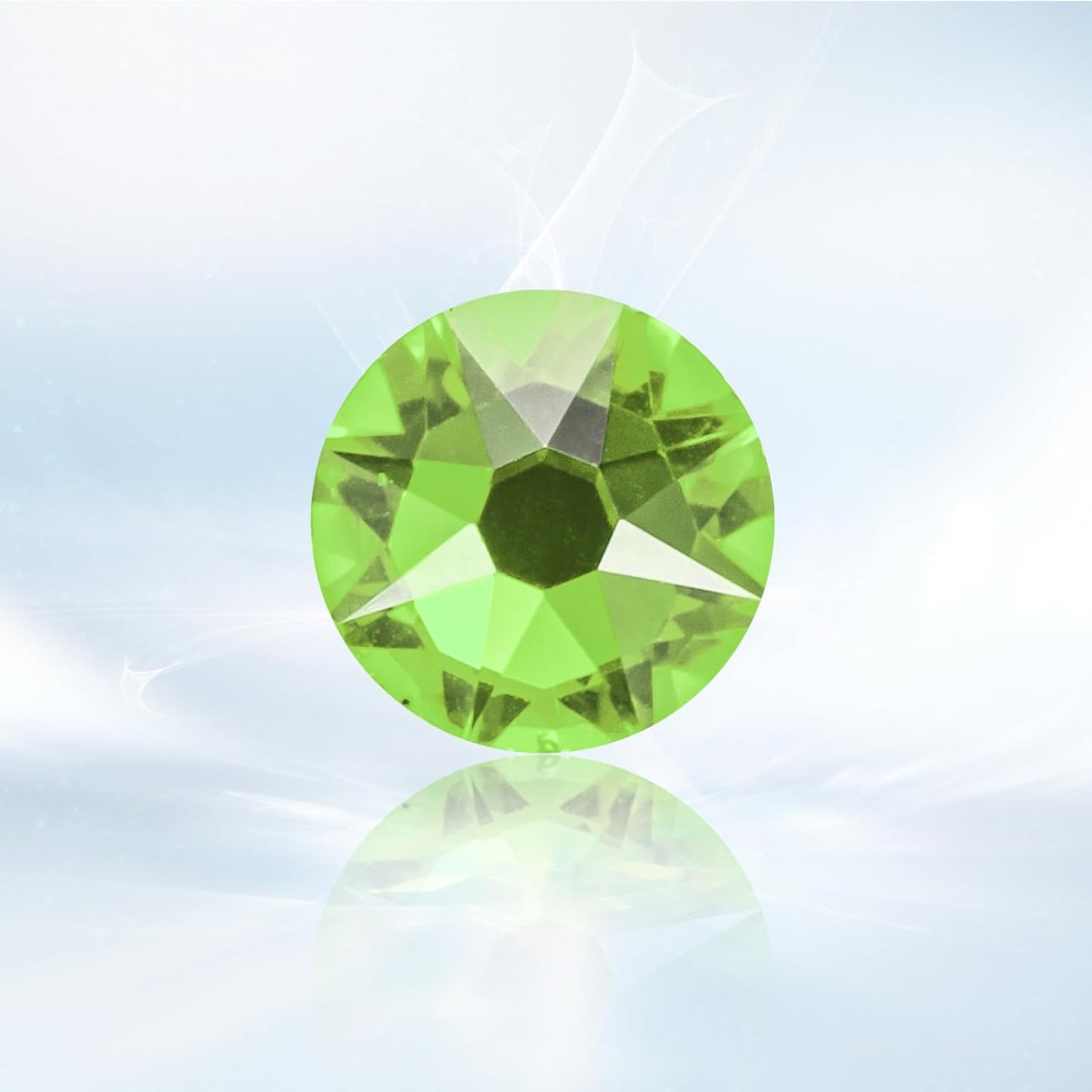 Novani Light Green Rhinestones 1440pcs Flat Back Round Rhinestone Style 2088 Sparkly Crystal Gemstones for Nail Art and Crafting SS16,3.8-4.0mm