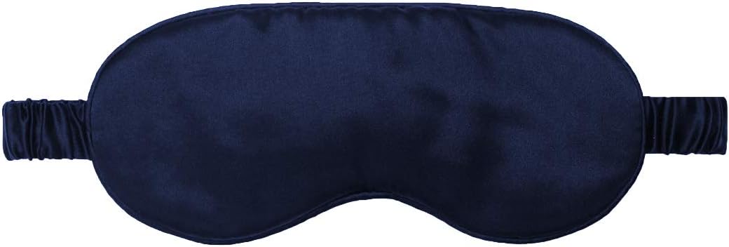 Silk Sleep Mask Light Blocking Luxury 100% Mulberry 19mm Silk Eye Mask Eye Cover Blindfold Ultra Soft Light & Comfy Anti Aging Skin Care with Travel Bag Gift Package